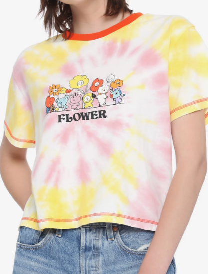 star flower tie dye